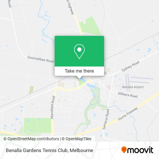 Benalla Gardens Tennis Club map