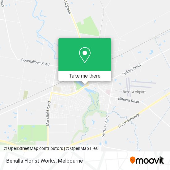 Benalla Florist Works map
