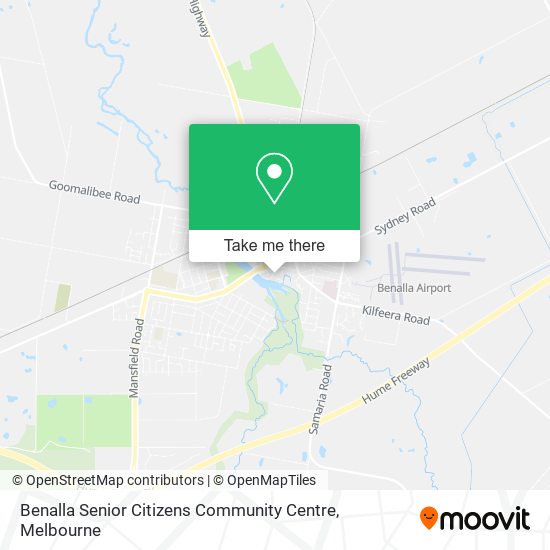 Benalla Senior Citizens Community Centre map