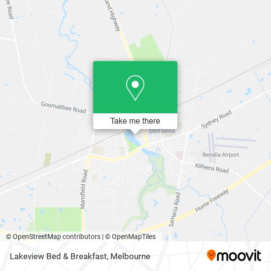 Lakeview Bed & Breakfast map