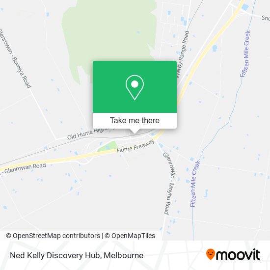Ned Kelly Discovery Hub map