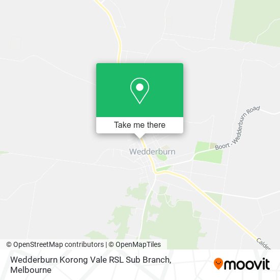 Wedderburn Korong Vale RSL Sub Branch map