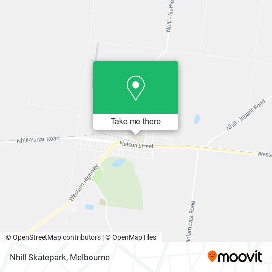 Nhill Skatepark map