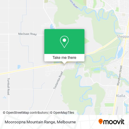 Mooroopna Mountain Range map