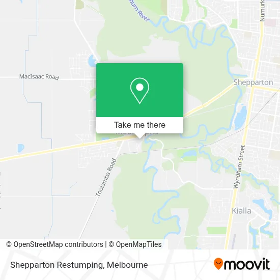Mapa Shepparton Restumping