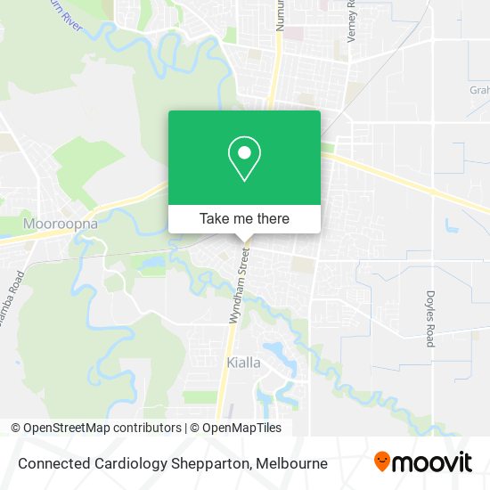 Connected Cardiology Shepparton map