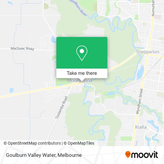 Goulburn Valley Water map