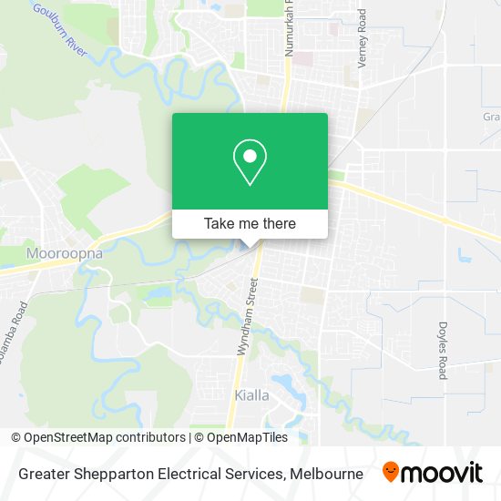 Greater Shepparton Electrical Services map