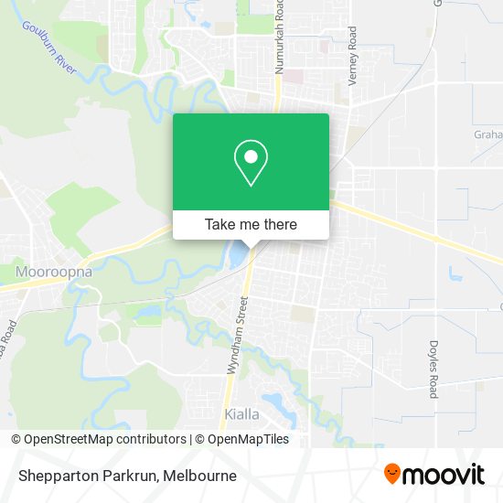 Shepparton Parkrun map
