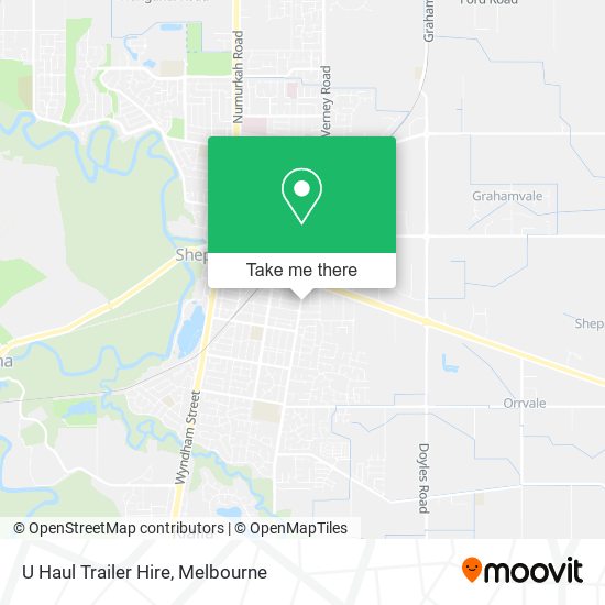 U Haul Trailer Hire map