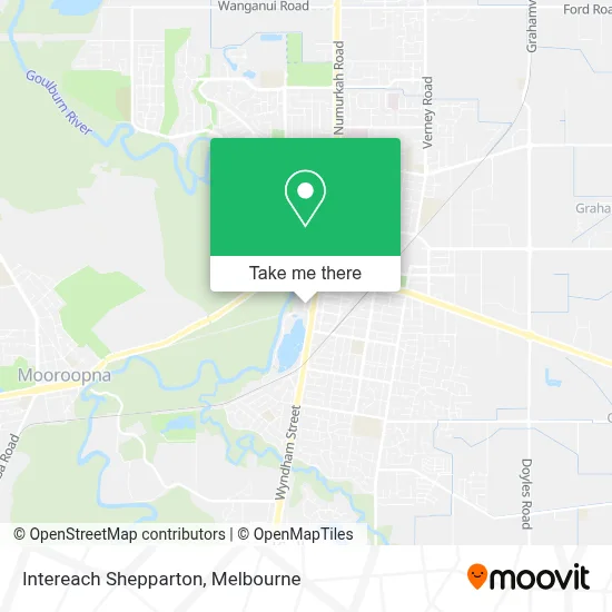 Mapa Intereach Shepparton