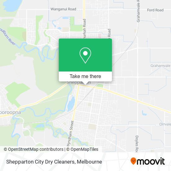 Shepparton City Dry Cleaners map