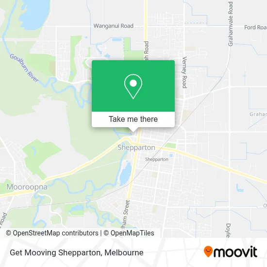 Mapa Get Mooving Shepparton