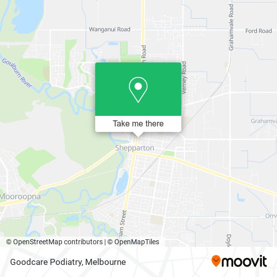 Goodcare Podiatry map