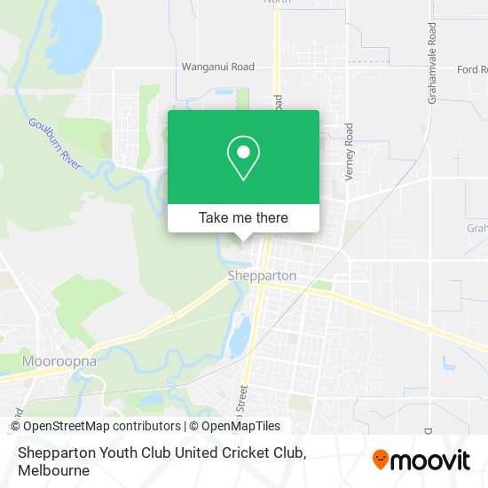 Shepparton Youth Club United Cricket Club map