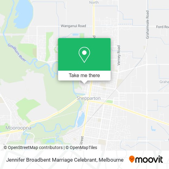 Jennifer Broadbent Marriage Celebrant map
