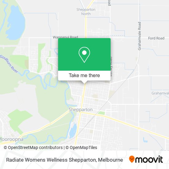 Radiate Womens Wellness Shepparton map