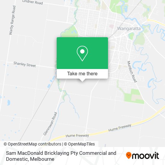 Sam MacDonald Bricklaying Pty Commercial and Domestic map
