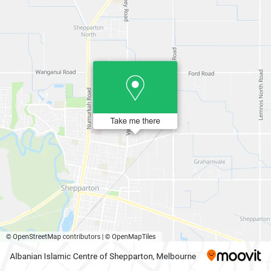 Albanian Islamic Centre of Shepparton map