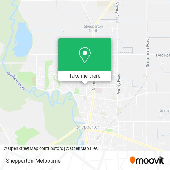 Mapa Shepparton