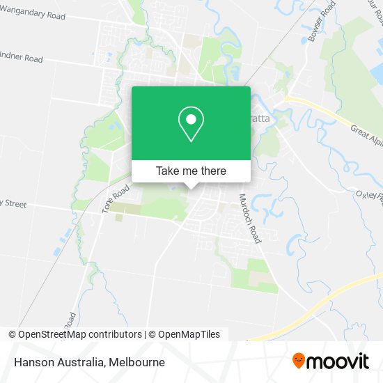 Hanson Australia map