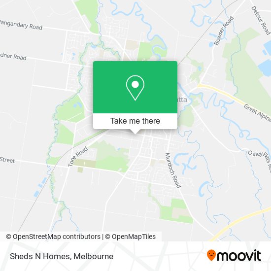 Sheds N Homes map