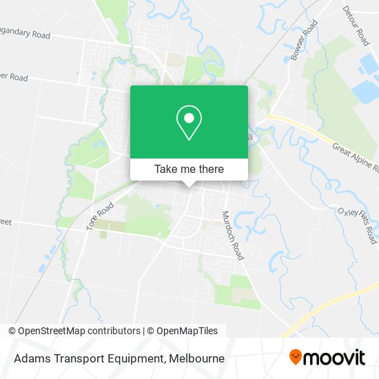 Adams Transport Equipment map