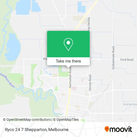 Mapa Ryco 24 7 Shepparton