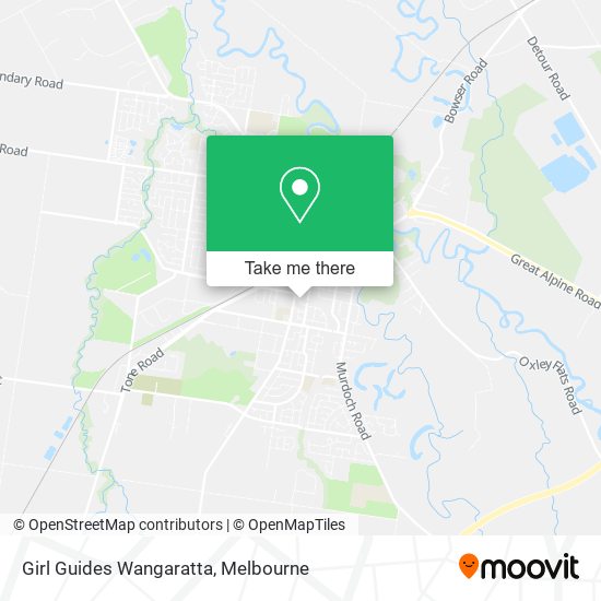 Mapa Girl Guides Wangaratta