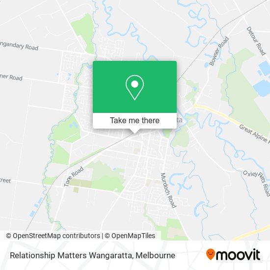 Relationship Matters Wangaratta map