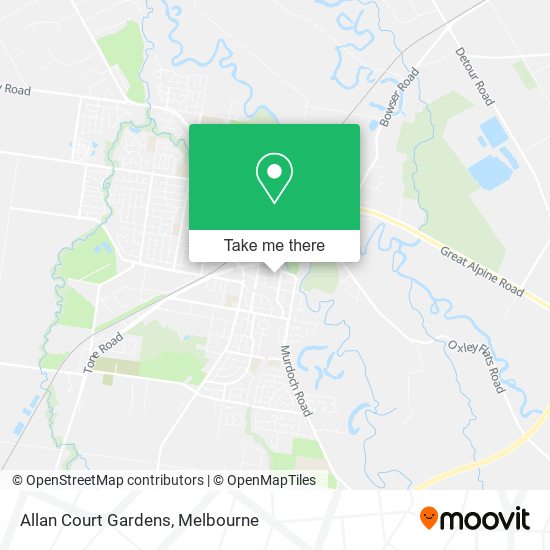 Allan Court Gardens map