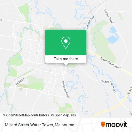 Millard Street Water Tower map