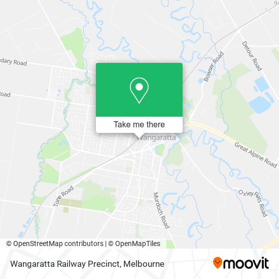 Wangaratta Railway Precinct map