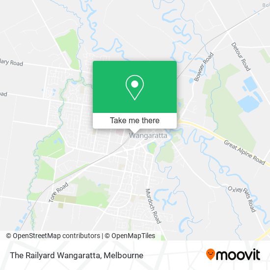 The Railyard Wangaratta map