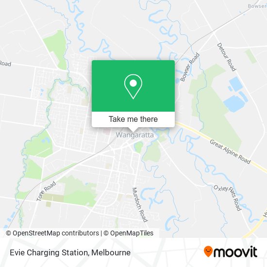 Evie Charging Station map