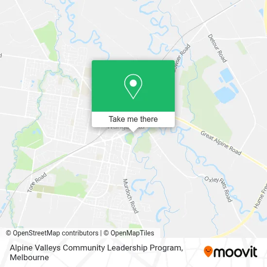 Mapa Alpine Valleys Community Leadership Program