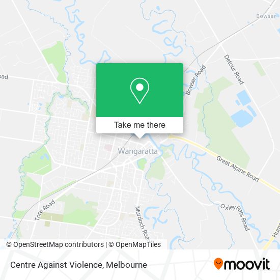 Centre Against Violence map