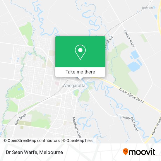 Dr Sean Warfe map