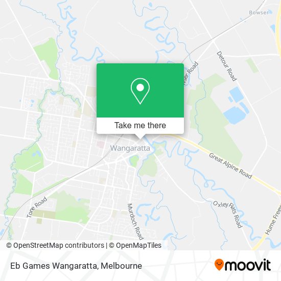 Eb Games Wangaratta map