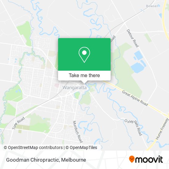 Goodman Chiropractic map