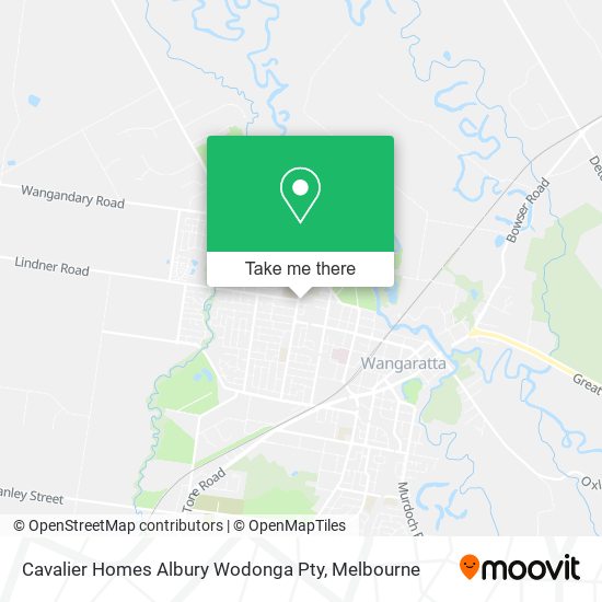 Cavalier Homes Albury Wodonga Pty map