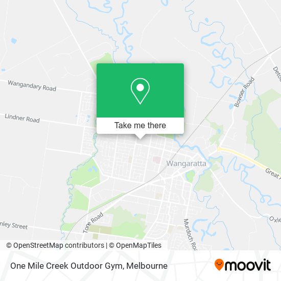 One Mile Creek Outdoor Gym map