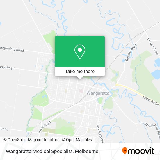 Wangaratta Medical Specialist map