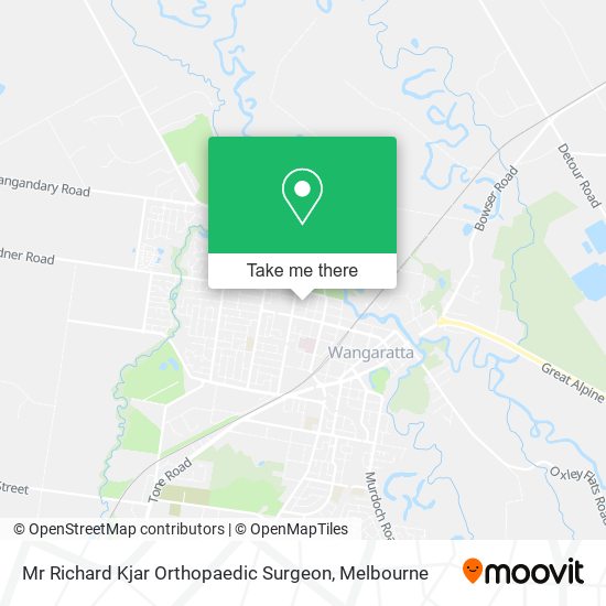 Mr Richard Kjar Orthopaedic Surgeon map