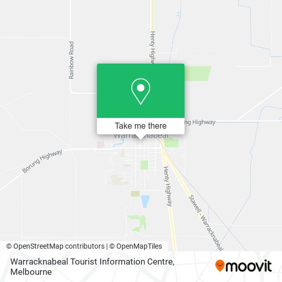 Warracknabeal Tourist Information Centre map