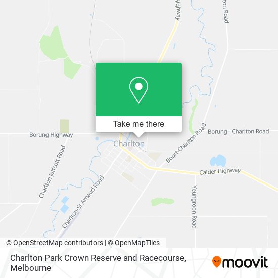 Charlton Park Crown Reserve and Racecourse map