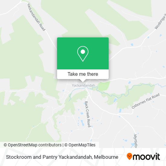 Stockroom and Pantry Yackandandah map