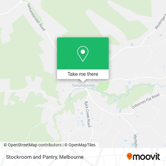 Stockroom and Pantry map