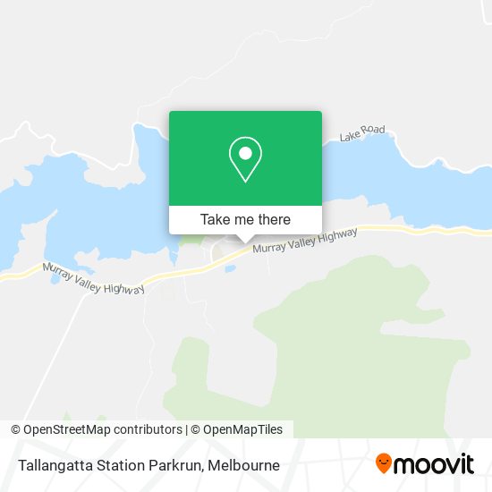 Tallangatta Station Parkrun map