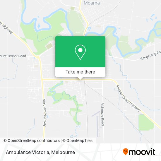 Ambulance Victoria map
